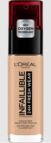 Base de maquillaje líquida L'Oréal Paris Infaillible 24H Fresh Wear Infaillible 24H Fresh Wear tono 145 rose beige - 30mL 30g