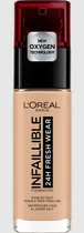 Comprar Base de maquillaje líquida L'Oréal Paris Infallible 24H Fresh Wear Base de Maquillaje Líquida de Alta Cobertura y Larga Duración Infallible 32h Freshwear de L'óreal Paris tono 145 rose beige - 30mL 30