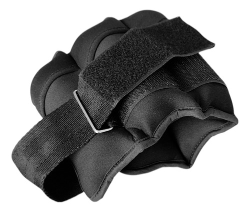 Par De Polaina P/ Tobillo 2.5kg C/u Peso Ajustable Ejercicio Negro