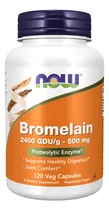 Comprar Now Foods Bromelina 500 Mg, 120 Cápsulas Vegetales Sin Sabor