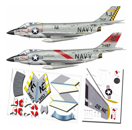 F3 H2 Demon Us Navy 1.33 Papercraft X 2 Esquemas