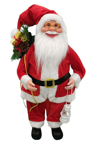 Papa Noel Artesanal 60 Cm Rojo Árbol Deco - Sheshu Navidad