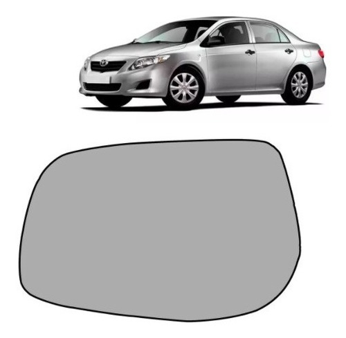 Lente Retrovisor Corolla 2009 2010 2011 2012 Esquerdo