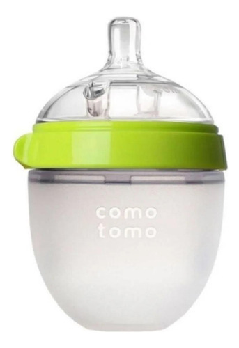 Mamadeira Baby Bottle Comotomo Verde 150ml Silicone