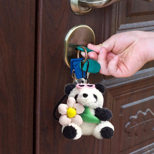Lindo Llavero De La Felpa Llavero De La Panda Colgante Panda