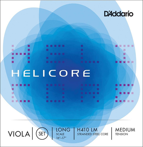 Daddario Helicore Viola Long Scale Medium Encordado H410lm