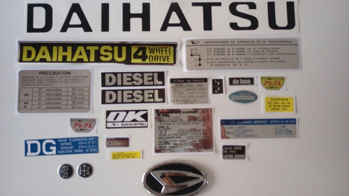 Daihatsu F50 Diesel 5 Cambios Calcomanias 