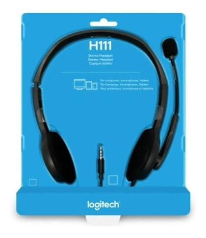 Audífonos Logitech H111 Gris Con Micrófono Integrado