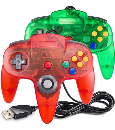 comprar Pack De 2 Controladores N64 Usb Para Pc Y Raspberry Pi