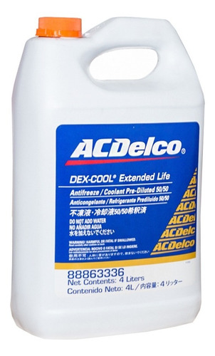 Refrigerante Acdelco Dexcool 50/50 4lts