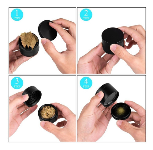 Grinder Metálico Moledor De Hierba 5 Colores 40mm Diámetro