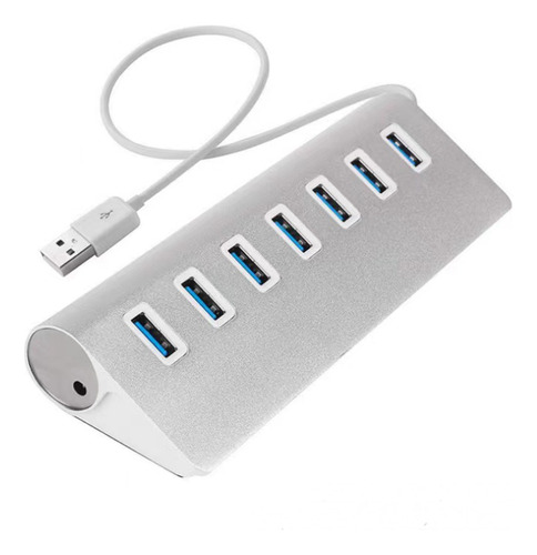 Hub Usb 3.0 High De 7 Puertos Para Ordenadores Portátiles Y