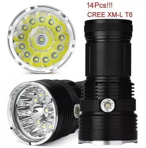 Linterna Led 14 Leds Xm-l T6 (20.000 Lumenes)