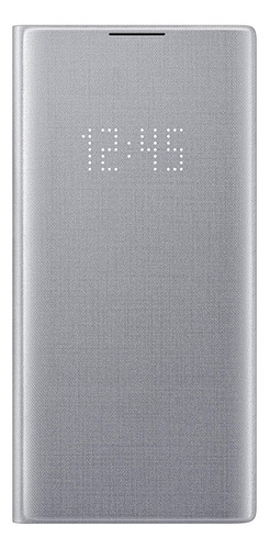 Case Samsung Led View Cover Para Galaxy Note 10 Plus Plata