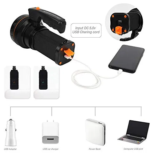 Linterna Led De Alto Lumen Portátil De Mano De 6000 Lã...