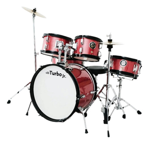 Bateria Turbo Junior-rd Vermelha Sparkle