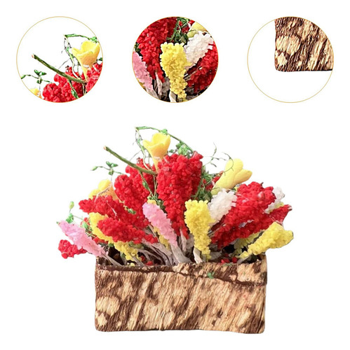 Mini Maceta Con Forma De Ramo De Flores Diminuto Para
