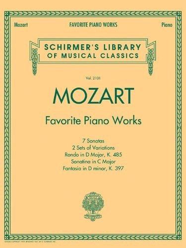 Book : Mozart - Favorite Piano Works: Schirmer's Library...