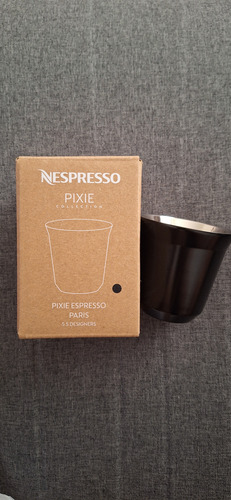 1 Xícara Pixie Preta Para Espresso 30ml Da Nespresso Preto Liso