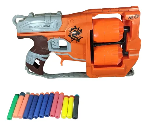 Brinquedo Lançador Nerf Zombie Flipfury Com Dardos | MercadoLivre