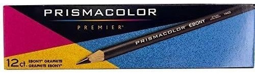 Lapices De Dibujo Prismacolor Ebony 12 Piezas Negro Azabache