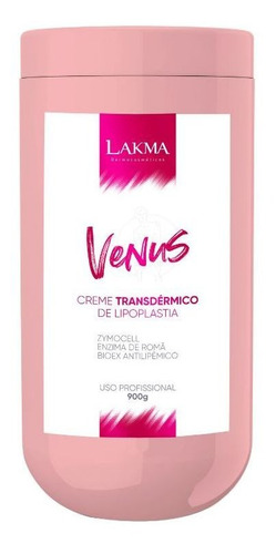 Creme Redutor Transdérmico De Lipoplastia Lakma Venus 900g tipo de pele normal