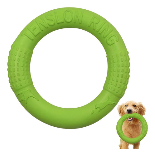 Frisbee Juguete Perros Entrenamiento Aro Espuma Frisbee Roro Mascotas Verde