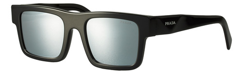 Para Prada Spr 19ws 1ab-2b0 Square Silver Black Espejo Verde Oscuro Verde Oscuro Verde Oscuro Verde Oscuro