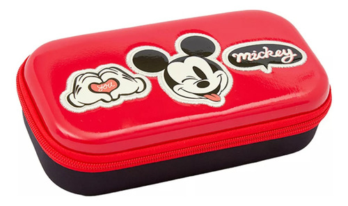 Cartuchera Canopla Mooving 1 Piso Box Rigida Mickey Mouse