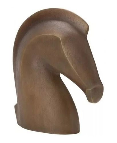 Escultura Decorativa Cabeça De Cavalo Em Poliresina G