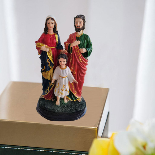 Estatua Católica De Escultura De Jesús María José Para