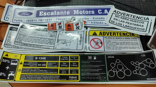 Calcomanias Y Stiker Originales Chevrolet Y Ford