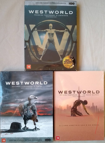 Dvd - Westworld - 1ª, 2ª E 3ª Temporadas - Lacradas