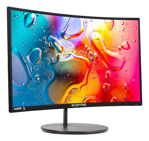 Monitor Curvo Led 27 75hz Hdmi Vga Altavoces Integrados Sin