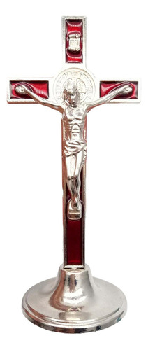 2 Crucifijo Y Estatuilla De Pie Jesucristo En La Estatua De
