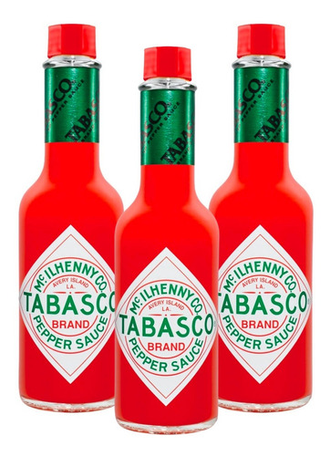 Salsa Tabasco Roja Original 150 Ml. X3