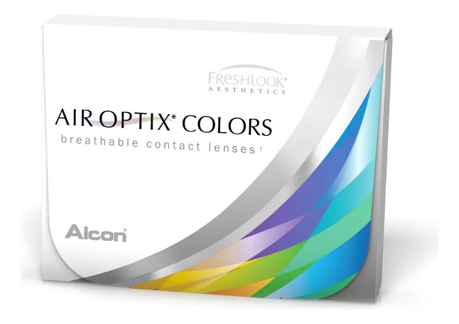 Lentes De Contacto Air Optix Colors Sin Graduación Color Azul
