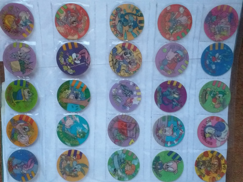 Colección Completa -tazos Tiny Toons - Sabri Tazos Prendidos (Usado)