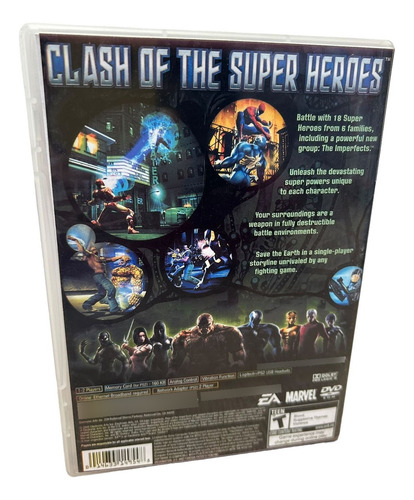 Marvel Nemesis Rise Of The Imperfects Com Capa E Pôster Ps2
