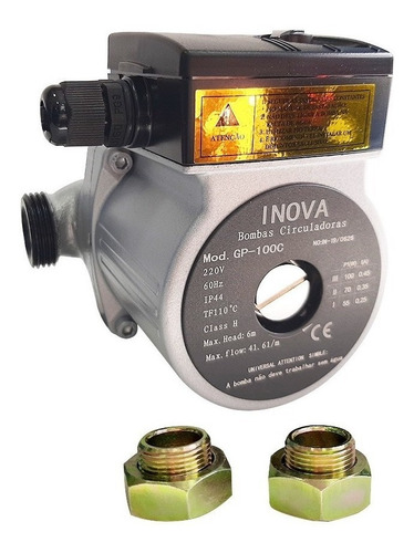 Bomba Circuladora De Agua Quente Gp100 220v Inova 1/6 Cv