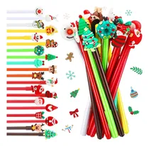 Comprar 3 Boligrafos Forma Navidad Regalo Cotillon Santa Reno Nieve