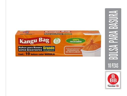 Bolsa Para Basura Grande Kangu Bag, 10 Pzas