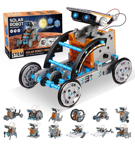 Kit De Robot Solar 13 En 1, 190 Piezas, Kits De Robótica Par