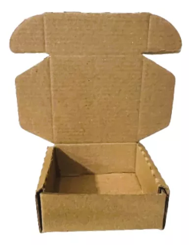Caja Pequeña Cartón Corrugado Regalos 8x8x3cm Armable