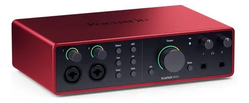 Interfaz De Audio Focusrite Scarlett 16i16 4ta Generación Rojo