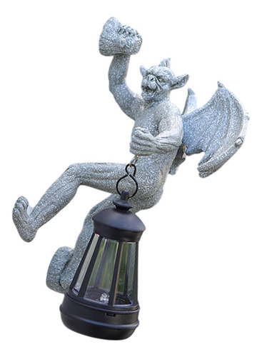 Estatua De Jardín De Esculturas De Gárgola Con Gris