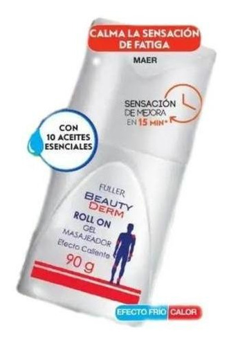 Gel Para Masaje En Zona De Calambres En Roll On 70g 5 Piezas Mentol
