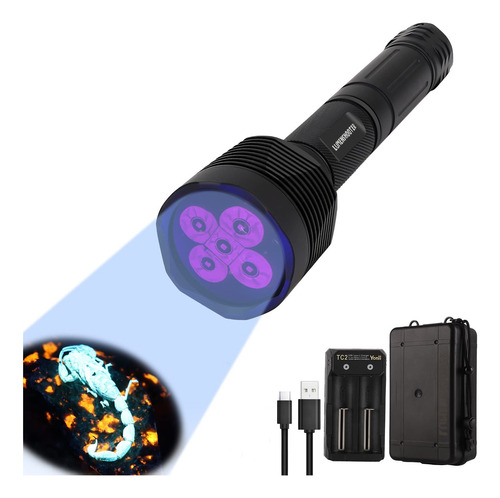 Lumenshooter S5 Uv Flashlight, Super Bright Black Light Flas