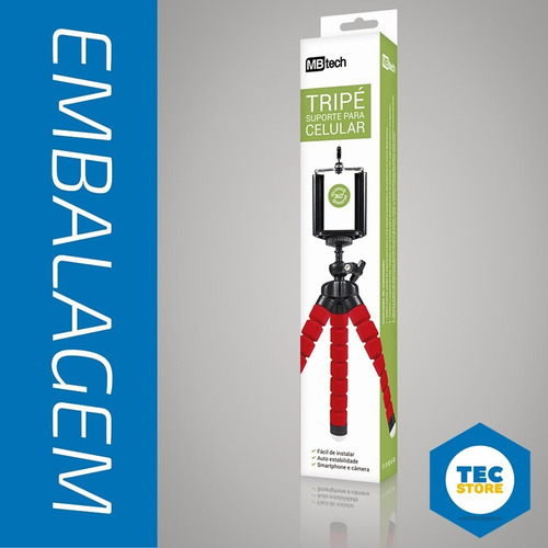 Imagem 3 de 7 de Tripe Para Celular Suporte Mesa Flexivel Camera Pedestal 360