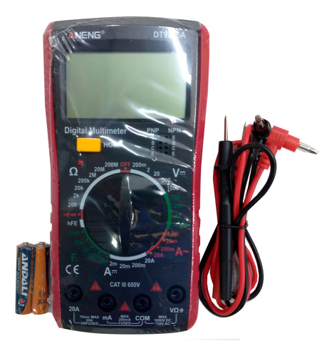 Multímetro Tester Digital Probador Voltaje Electrónica